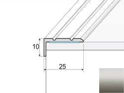 Schodov profil A31 INOX 2,7m samolepiaci