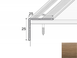 Schodov� profil A40 ORECH SIENA 2,7m samolepiaci (20922)