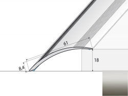 Prechodov profil A49 INOX 2m samolepiaca