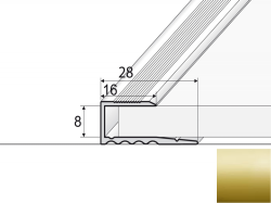 Ukonovac profil A63 ZLATO 2,7m