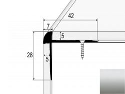 Schodov profil C29 STRIEBRO 2,7m