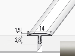 Prechodov profil C54 INOX 2,7m