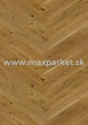 Barlinek Dub Mainland , Herringbone 110, 1lam, sv. bronz,  lak matn, kart, 4V,1WC000003