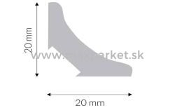Soklov lita  UNIVERSAL profile LN biela